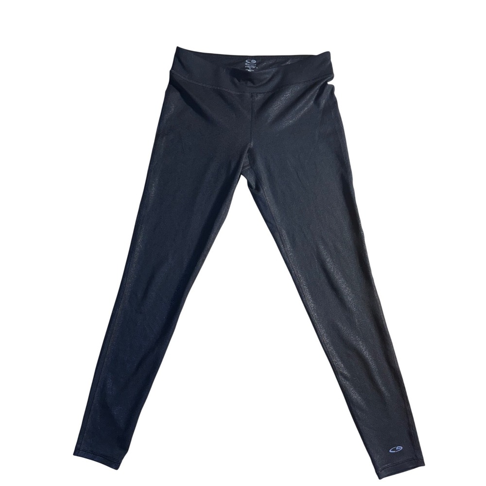 Champion C9 DuoDry Womens Black Shimmer Leggings Activewear Small P9719A1Z5-1046